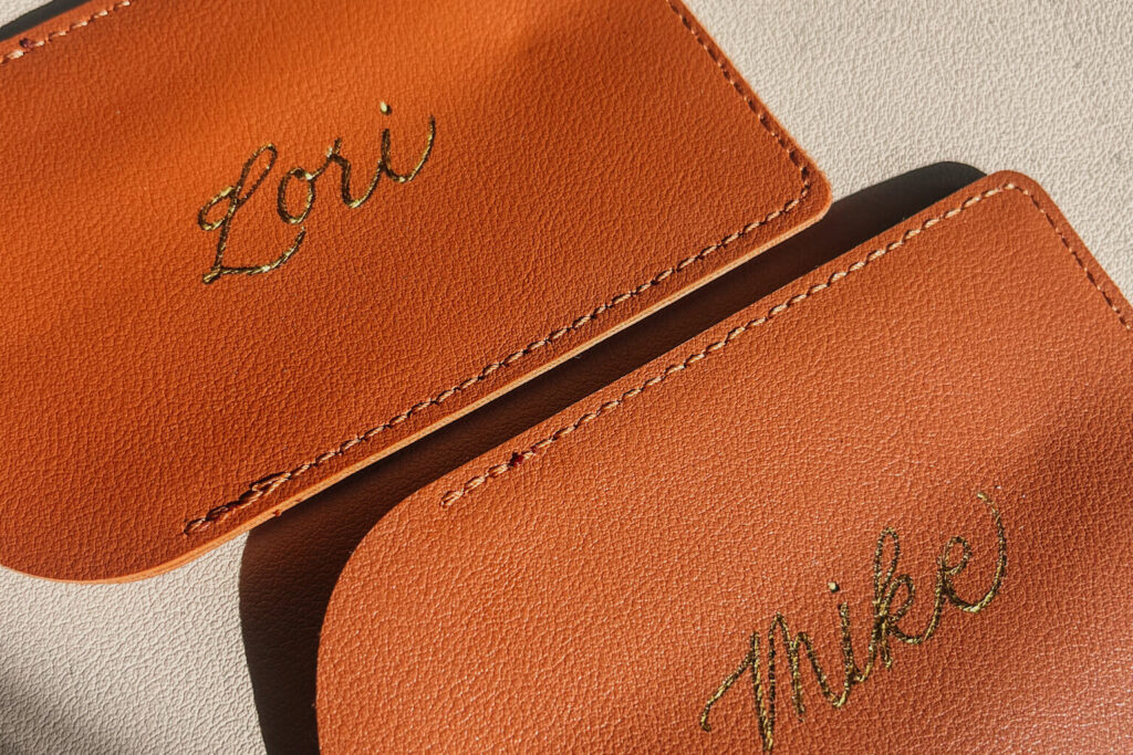 Customized gold foiled luggage tags Bay Area