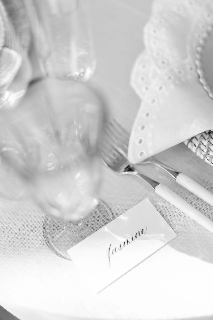 Wedding place cards custom calligraphy